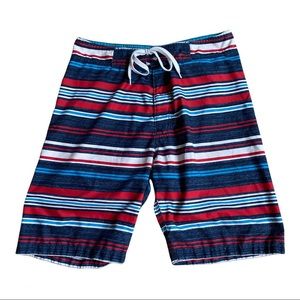 Old Navy Men’s Striped Swim Trunks Board Shorts